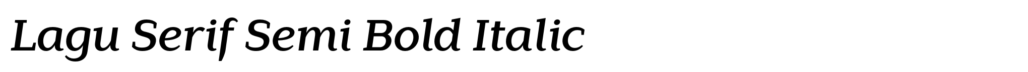 Lagu Serif Semi Bold Italic image